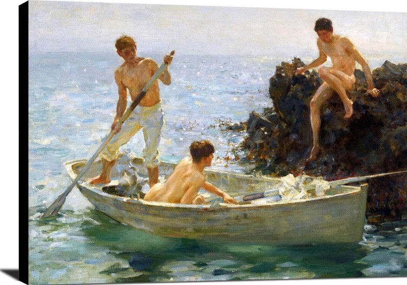 A Morning Splendour Painting Henry Scott Tuke Canvas Art Fine Art Print
