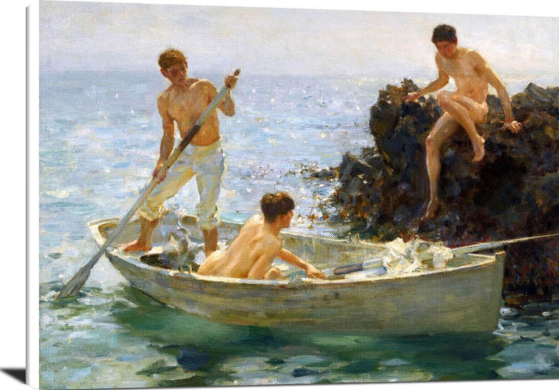 A Morning Splendour Painting Henry Scott Tuke Canvas Art Fine Art Print
