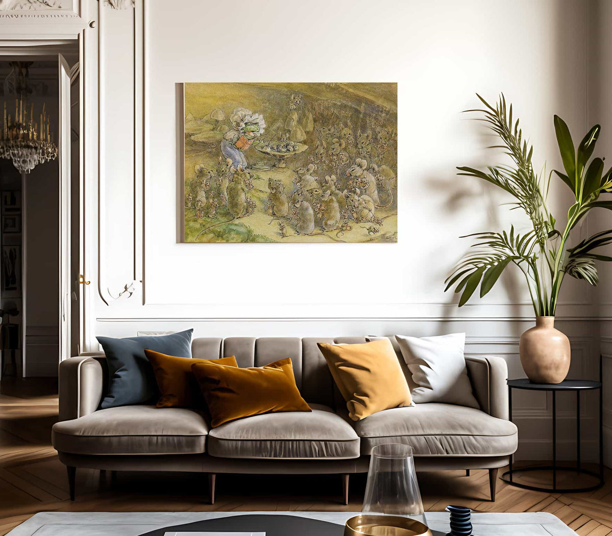 A Mothe Rmeeting By William Henry Walker Fine Art Print