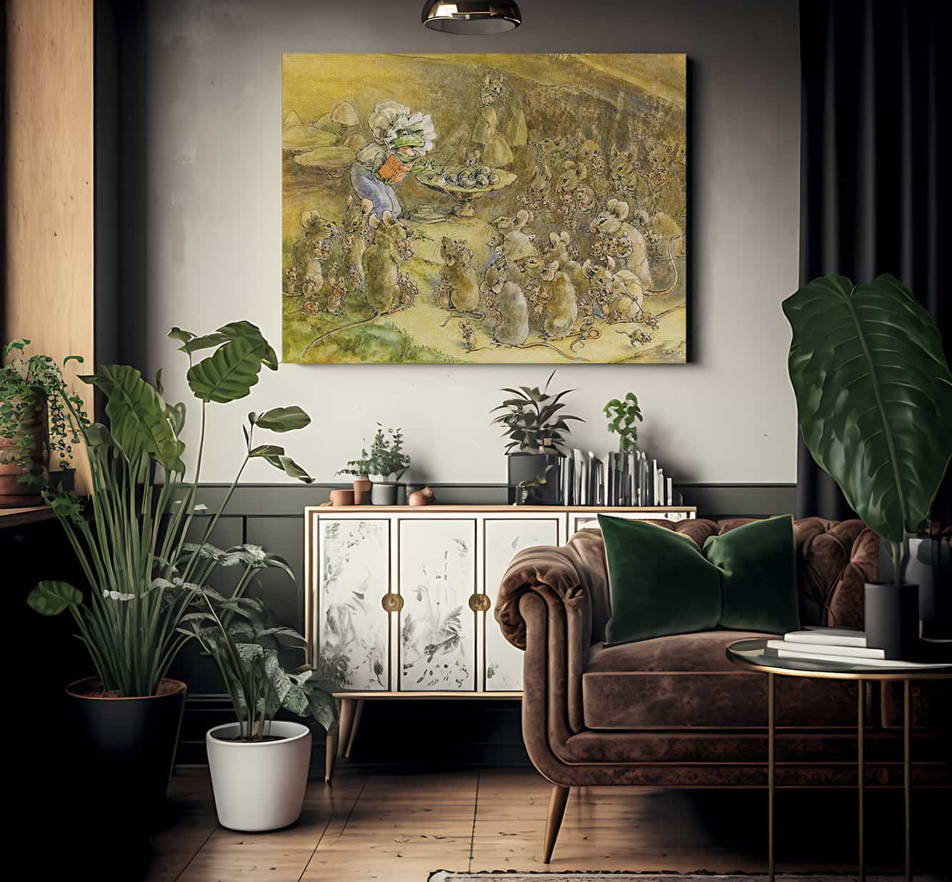 A Mothe Rmeeting By William Henry Walker Fine Art Print
