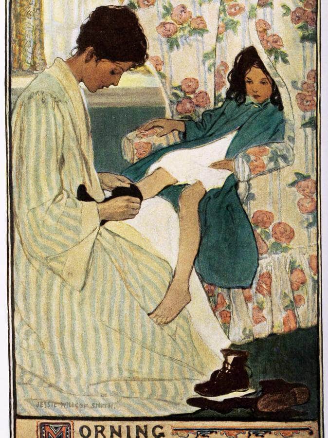 A Mothers Day Illustrated By Jessie Willcox Smith Fine Art Print