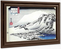 A Mountain In The Snow By Hiroshige Fine Art Print