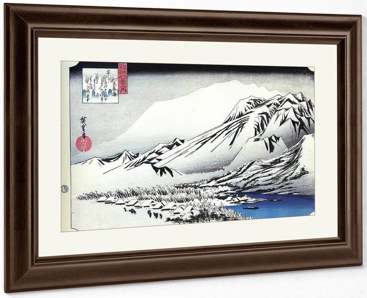 A Mountain In The Snow By Hiroshige Fine Art Print