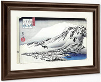 A Mountain In The Snow By Hiroshige Fine Art Print
