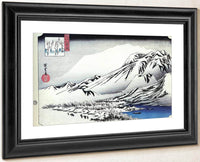 A Mountain In The Snow By Hiroshige Fine Art Print