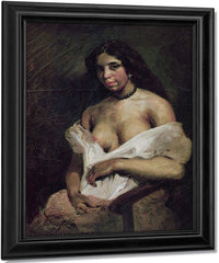 A Mulatto Woman By Ferdinand Victor Eugene Delacroix Fine Art Print