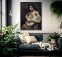 A Mulatto Woman By Ferdinand Victor Eugene Delacroix Fine Art Print