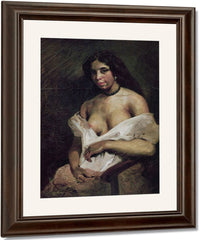 A Mulatto Woman By Ferdinand Victor Eugene Delacroix Fine Art Print