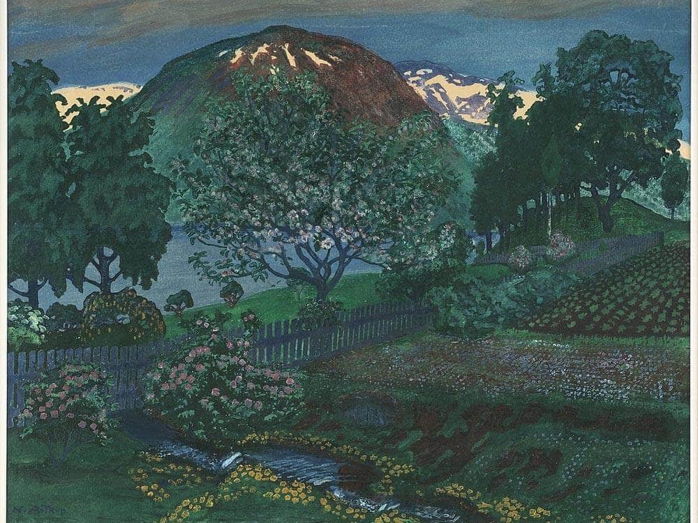 A Night In June 1 By Nicolai Astrup Fine Art Print
