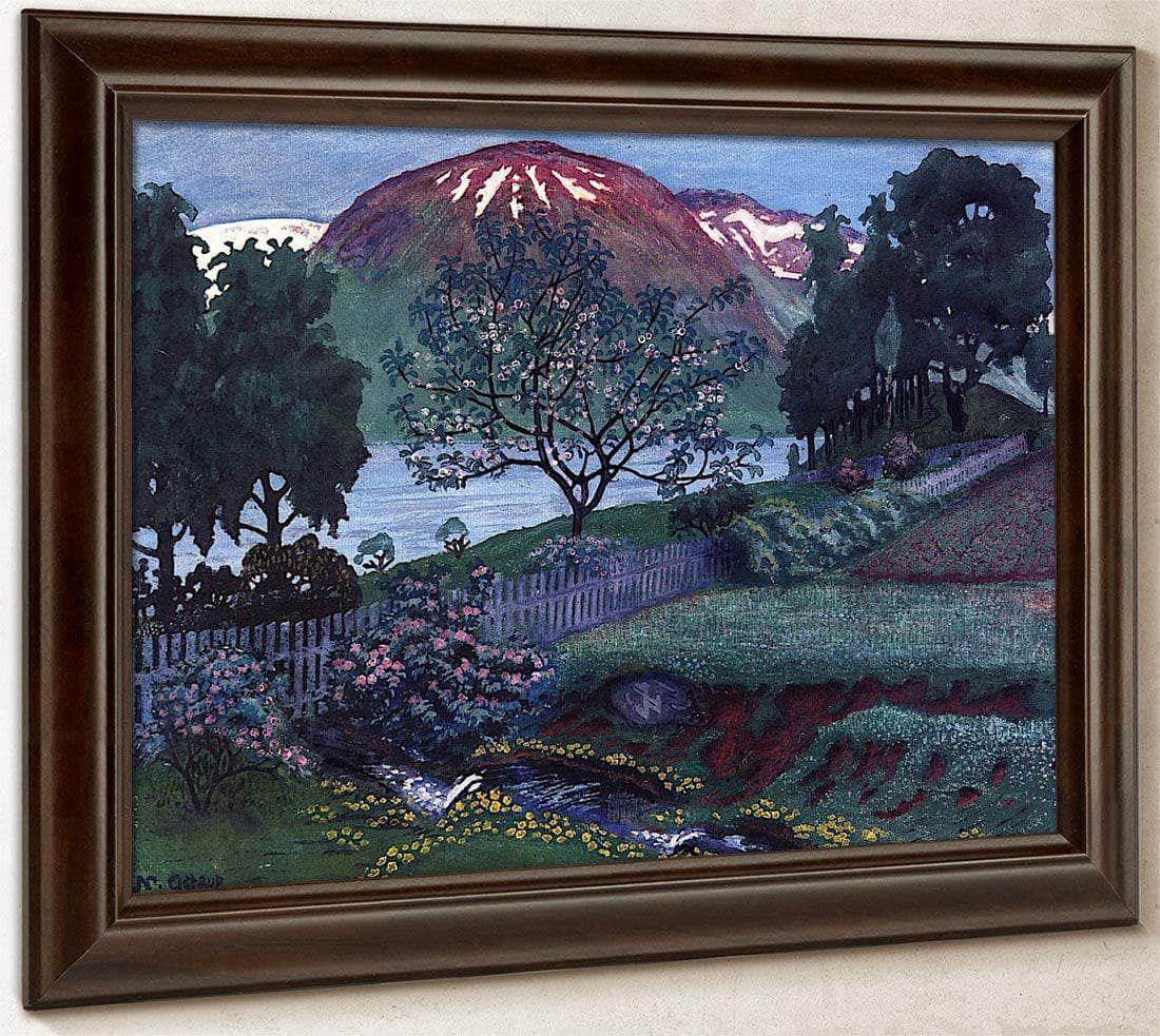 A Night In June In The Garden By Nicolai Astrup Fine Art Print