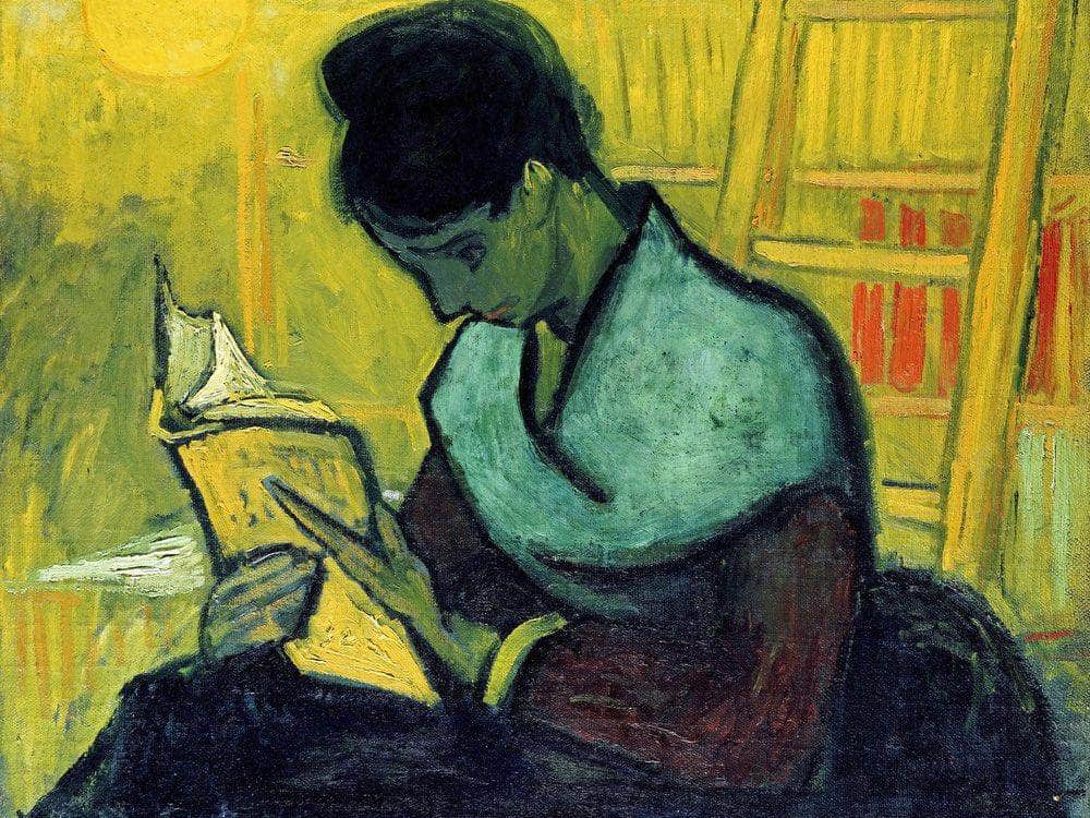 A Novel Reader By Vincent Van Gogh Fine Art Print