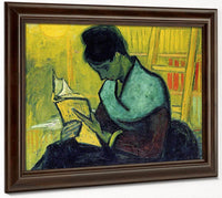 A Novel Reader By Vincent Van Gogh Fine Art Print