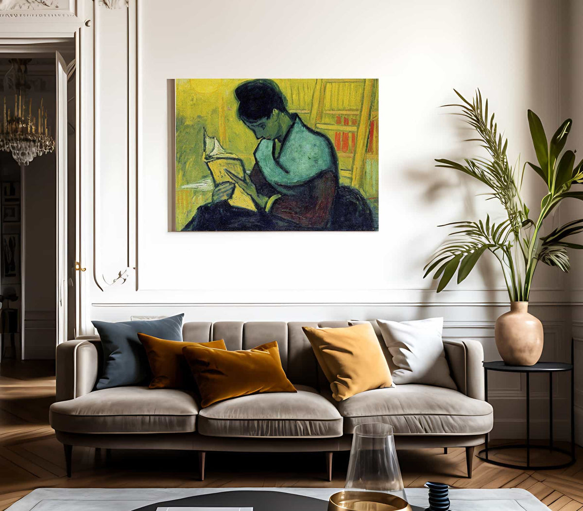 A Novel Reader By Vincent Van Gogh Fine Art Print