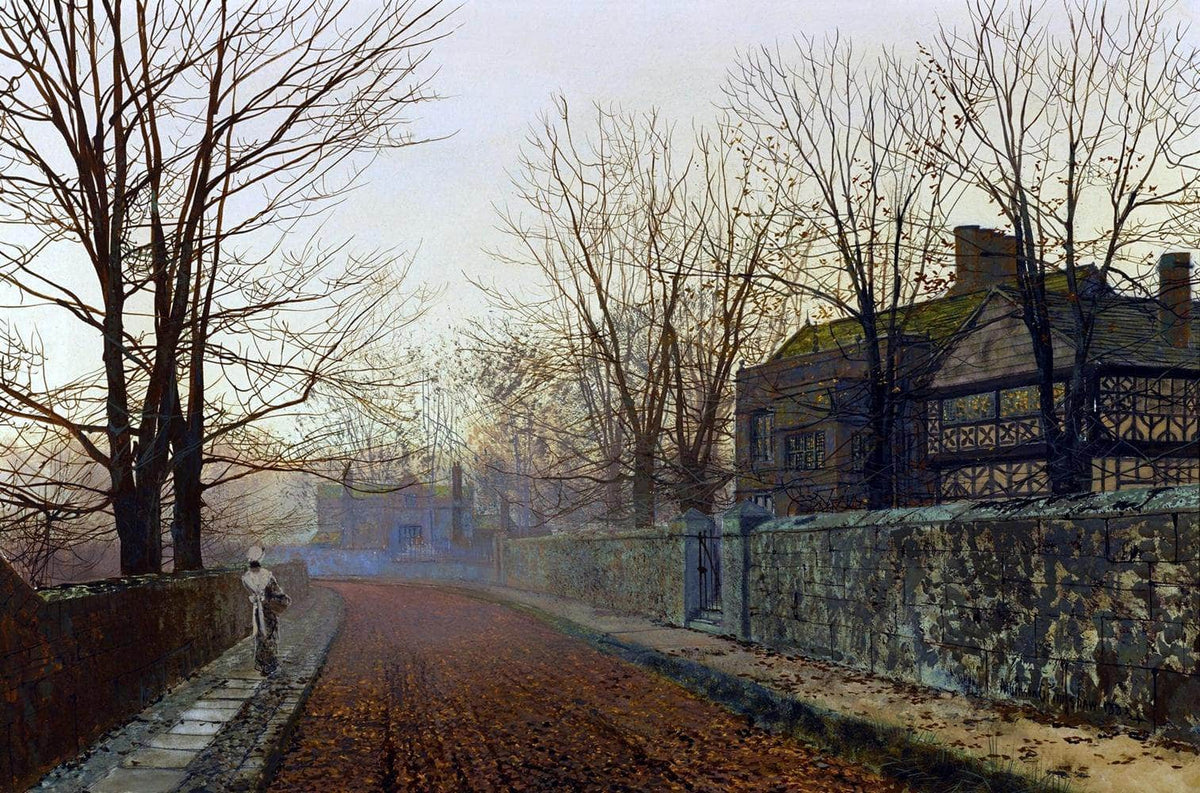 A November Morning Painting John Atkinson Grimshaw Canvas Art Fine Art Print