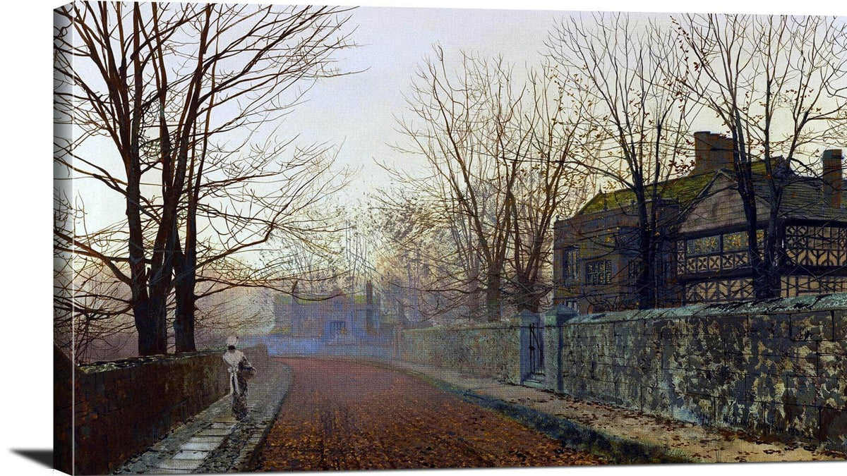 A November Morning Painting John Atkinson Grimshaw Canvas Art Fine Art Print