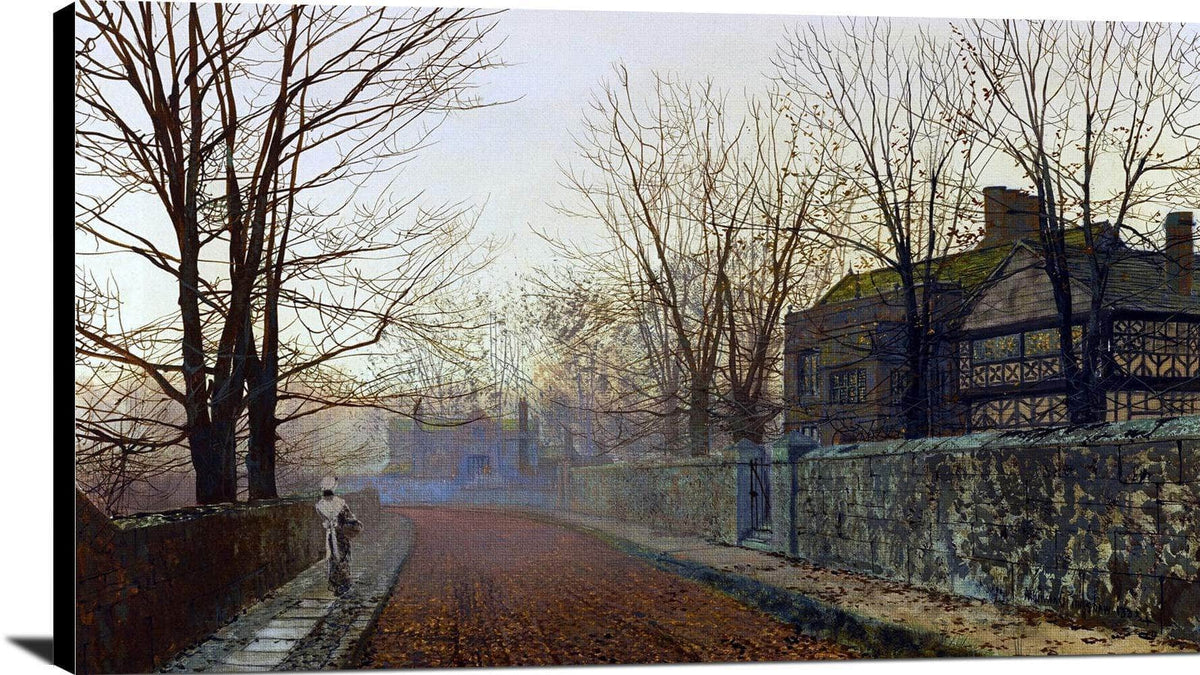 A November Morning Painting John Atkinson Grimshaw Canvas Art Fine Art Print