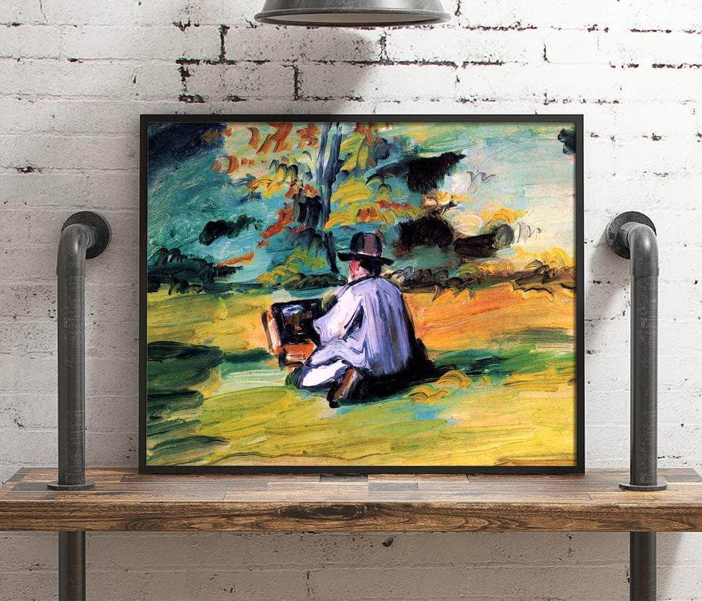 A Painter At Work Painting Paul Cezanne Canvas Art Fine Art Print