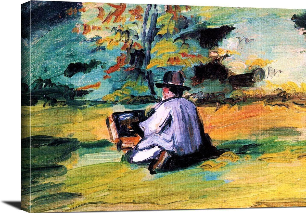 A Painter At Work Painting Paul Cezanne Canvas Art Fine Art Print