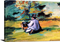 A Painter At Work Painting Paul Cezanne Canvas Art Fine Art Print