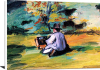 A Painter At Work Painting Paul Cezanne Canvas Art Fine Art Print