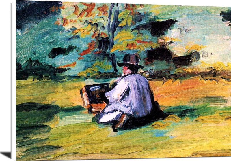 A Painter At Work Painting Paul Cezanne Canvas Art Fine Art Print