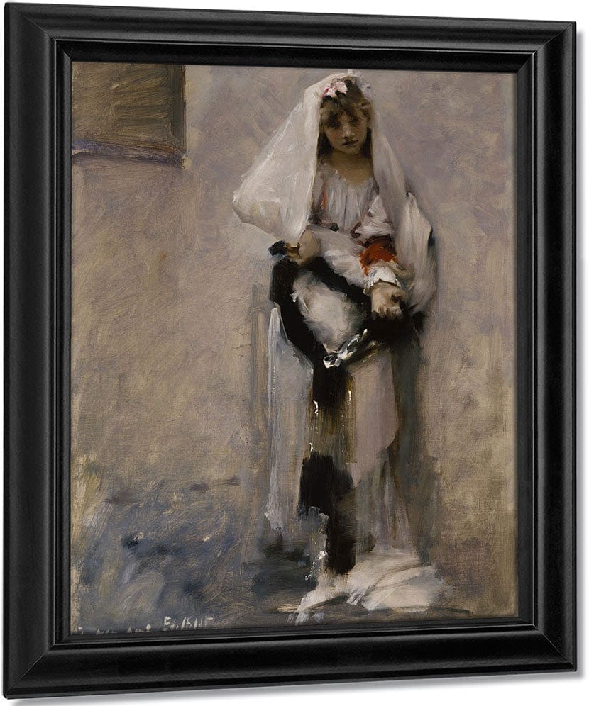 A Parisian Beggar Girl By John Singer Sargent Fine Art Print