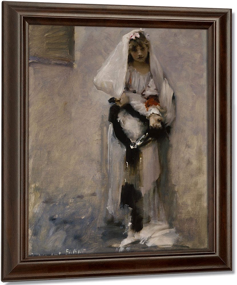 A Parisian Beggar Girl By John Singer Sargent Fine Art Print