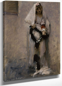 A Parisian Beggar Girl By John Singer Sargent Fine Art Print