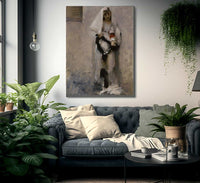 A Parisian Beggar Girl By John Singer Sargent Fine Art Print