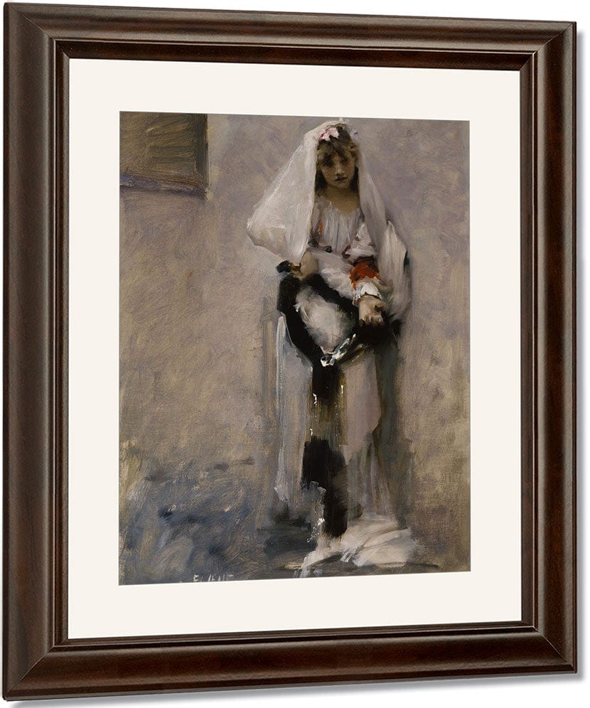 A Parisian Beggar Girl By John Singer Sargent Fine Art Print