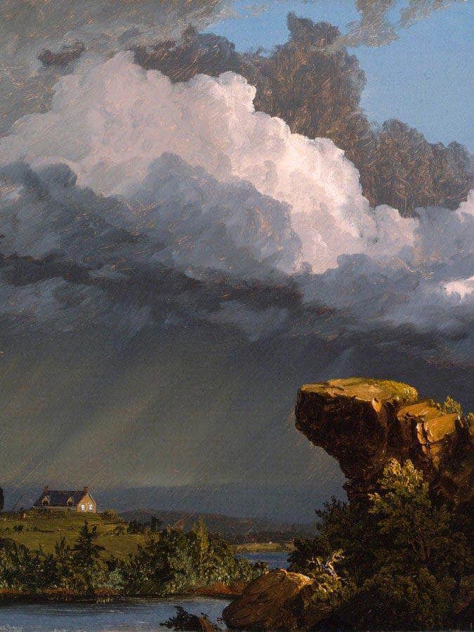 A Passing Storm By Church, Frederic Edwin Fine Art Print