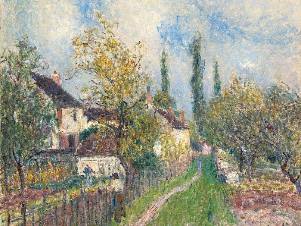A Path At Les Sablons 1883 By Alfred Sisley Fine Art Print