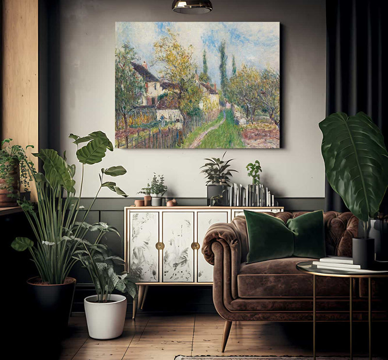 A Path At Les Sablons 1883 By Alfred Sisley Fine Art Print