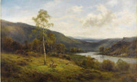 A Perthshire Valley By Alfred De Breanski Fine Art Print