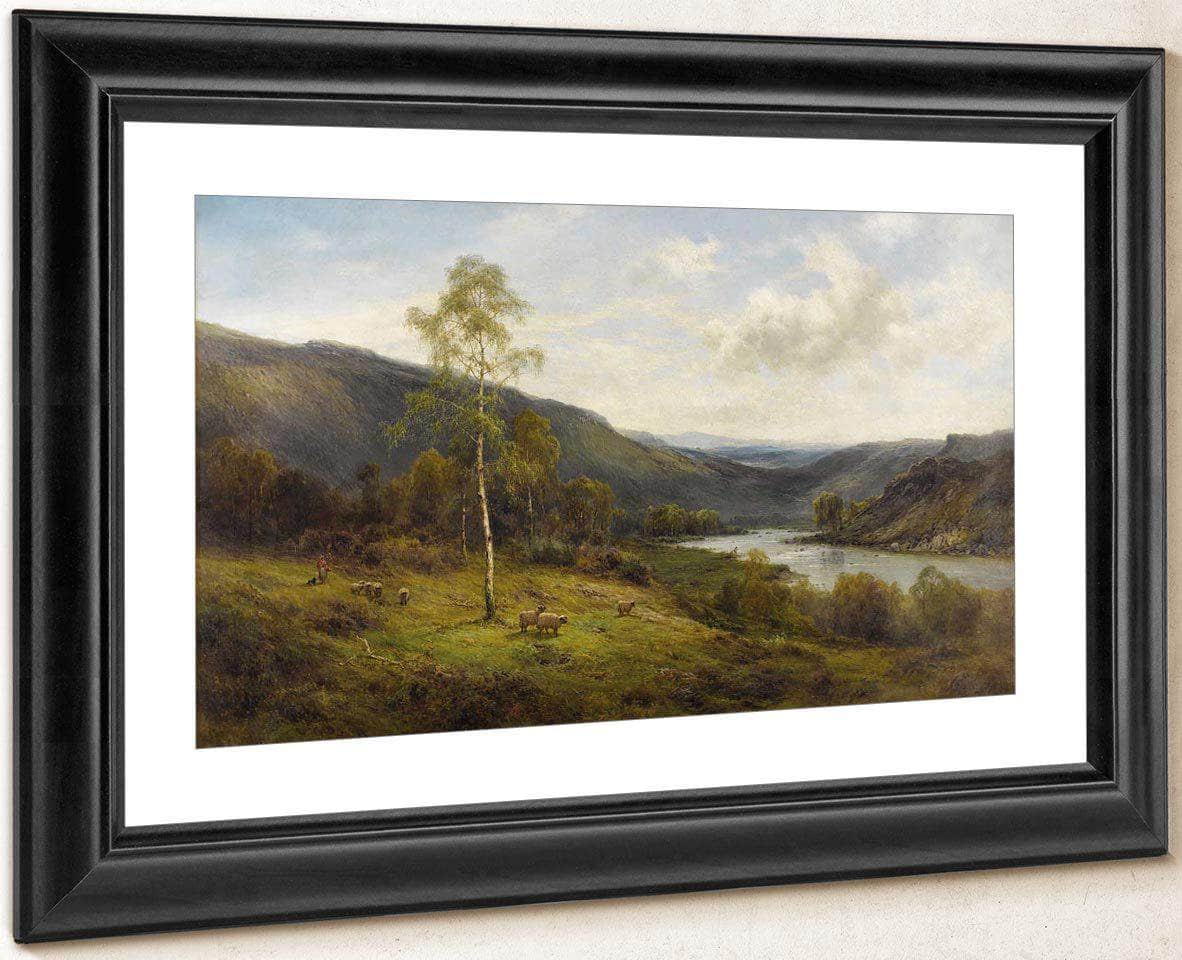 A Perthshire Valley By Alfred De Breanski Fine Art Print