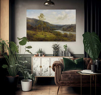 A Perthshire Valley By Alfred De Breanski Fine Art Print