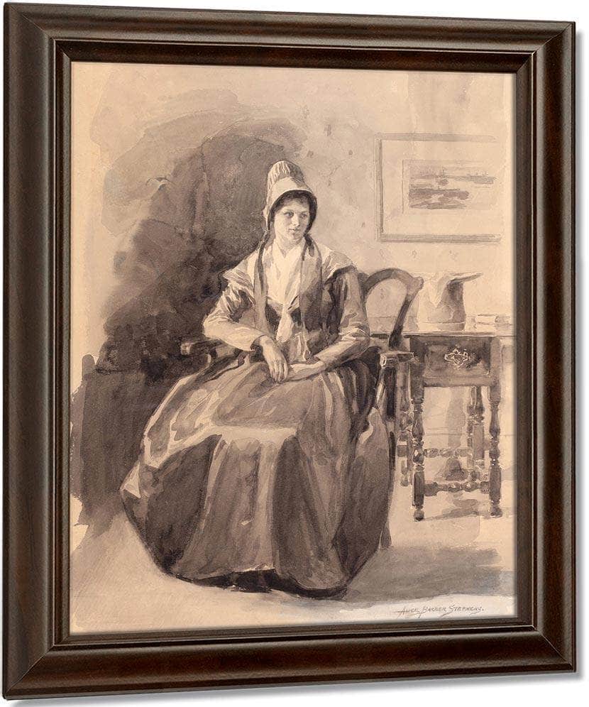 A Philadelphia Quaker By Alice Barber Stephens Fine Art Print