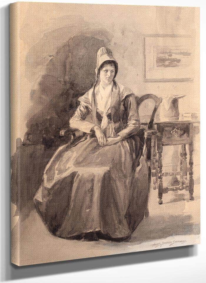 A Philadelphia Quaker By Alice Barber Stephens Fine Art Print