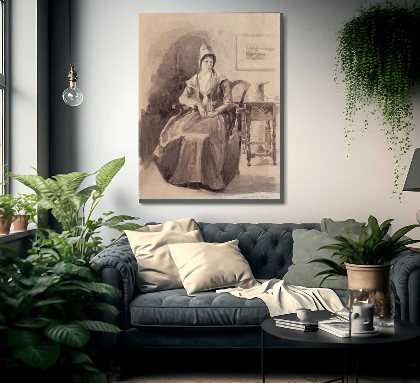 A Philadelphia Quaker By Alice Barber Stephens Fine Art Print