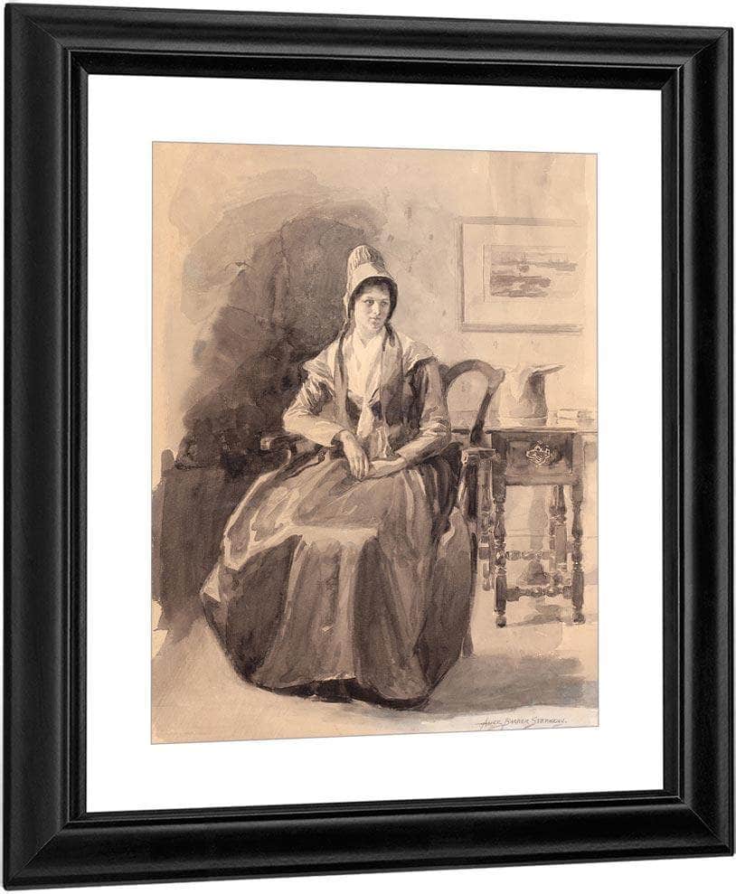 A Philadelphia Quaker By Alice Barber Stephens Fine Art Print