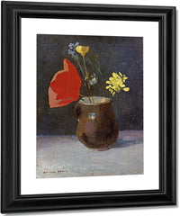 A Pitcher Of Flowers By Odilon Redon Fine Art Print