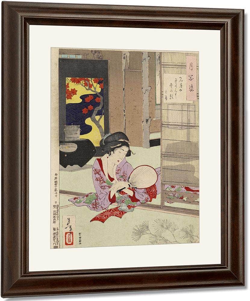 A Poem By Kikaku 1885 By Tsukioka Yoshitoshi Fine Art Print