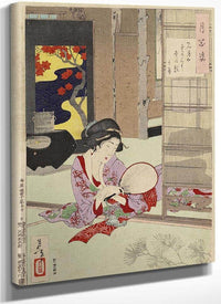 A Poem By Kikaku 1885 By Tsukioka Yoshitoshi Fine Art Print
