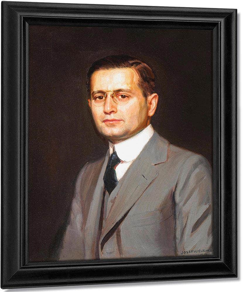 A Portrait Of Charles W. Nichols, 1919 By Joseph Kleitsch Fine Art Print