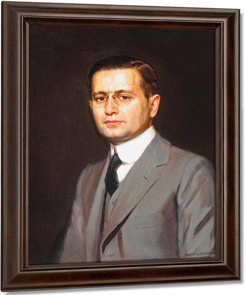 A Portrait Of Charles W. Nichols, 1919 By Joseph Kleitsch Fine Art Print