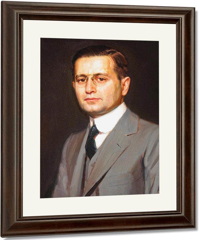 A Portrait Of Charles W. Nichols, 1919 By Joseph Kleitsch Fine Art Print