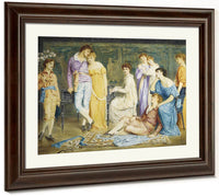 A Prelude By Bach 1868 By Simeon Solomon Fine Art Print