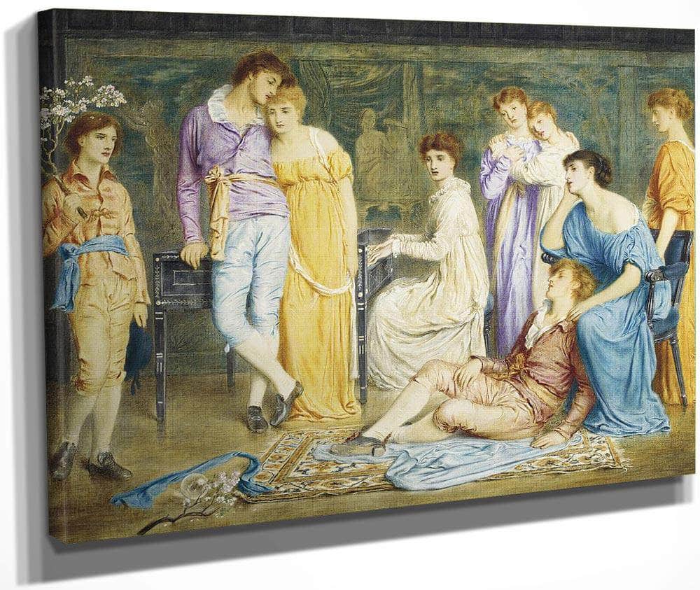 A Prelude By Bach 1868 By Simeon Solomon Fine Art Print