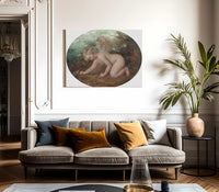 A Putto Collecting Flowers By William Etty Fine Art Print