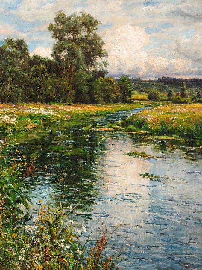 A Quiet Afternoon By Louis Aston Knight Fine Art Print